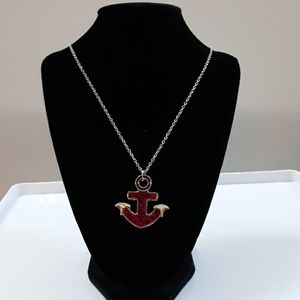 Silver Neclakce with anchor charm